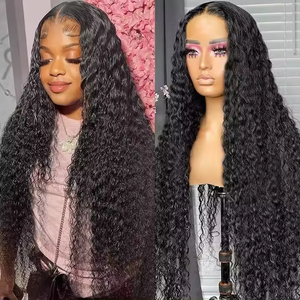 Media Peluca de Cabello Humano Rizado, Pelucas sin Pegamento Listas para Usar, Peluca con Diadema de Cabello Humano para Mujer, Fácil de Usar para Principiantes - Product Image 2