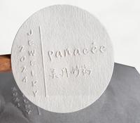 Autocollants adhésifs en papier à texture mate gaufré 3D avec impression couleur de logo de marque personnalisée avec étiquettes en papier de soie