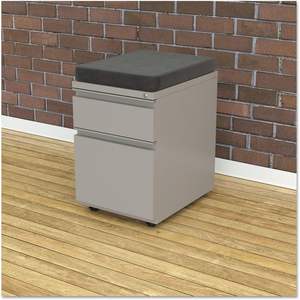 Archivador metálico Alera gris claro con 2 cajones, 14 7/8 pulgadas de ancho x 19 1/8 pulgadas de profundidad, con extracción completa - Product Image 4