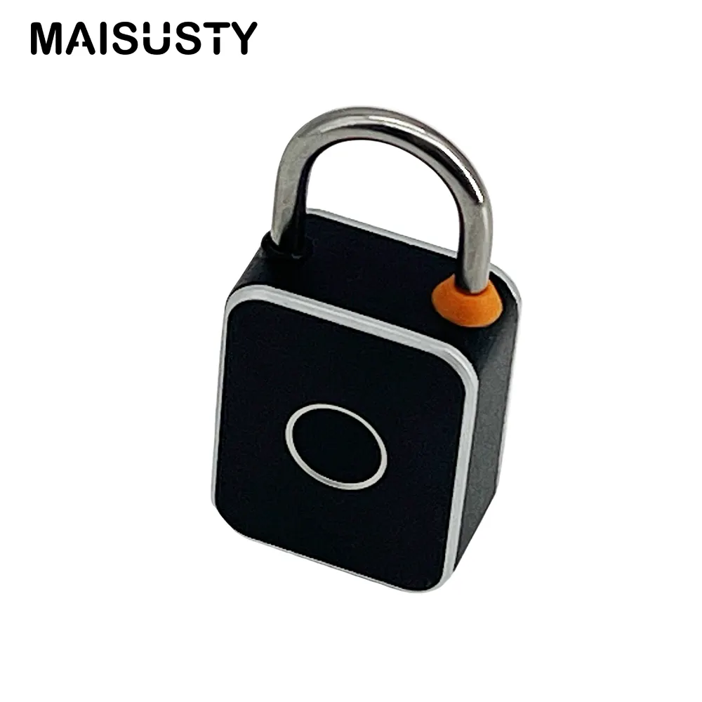 กุญแจสายยูสแกนลายนิ้วมือชีวมาตรอัจฉริยะแบบอัจฉริยะ USB ชาร์จไฟได้ป้องกันการโจรกรรมล็อคอัจฉริยะ Alexa