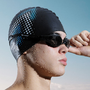 <b>WAVE</b> Printed Swimming <b>Cap</b> Extra Thick Elastic Adult Swim <b>Cap</b> - Product Image 2