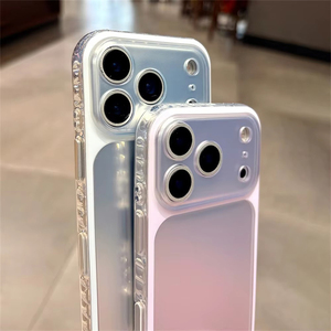Funda Colorida con Degradado Láser Aurora para iPhone 17 Pro Max 15 16 17Pro con Botón de Control de Cámara, Acabado Mate - Product Image 3