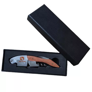 Nan Nhân Dân tệ w201 đôi bản lề <span class=keywords><strong>Sommelier</strong></span> biểu tượng tùy chỉnh sacacorcho rượu vang mở Rose gỗ xử lý rượu vang corkscrew - Product Image 4