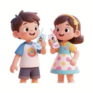 Videoteléfono para Niños de 2 Pulgadas, 2 Vías, Alcance de 1500 Pies, Efectos de Voz Geniales, Recargable, para Niños de 3 a 12 Años, para Exteriores - Product Image 2