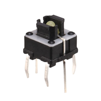 Interrupteur tactile 6x6 avec LED SMD SMT éclairée, interrupteur tactile lumineux 6x6 avec Max. Tension 24V