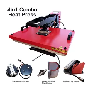 lowest price large format 40*60 4in1 combo heat transfer equipment multifunctional heat press machine