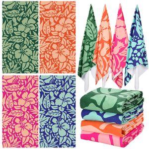 Serviettes de plage en microfibre EM Factory Sales, douces, absorbantes, séchage rapide, impression personnalisée, serviettes OEM anti-sable pour piscine - Product Image 2