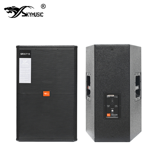 SRX715 Full Frequency MDF DJ Loudspeaker Professional Stage Monitor Speaker with Water-based Paint for Live Sound, PA Systems