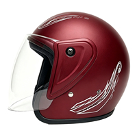 Casque de moto modulable certifié ECE à face ouverte, coque ABS, visière transparente, fermeture rapide, léger, pour Cruiser