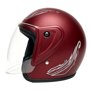 Casque de moto demi-face certifié Dot, coque ABS, visière transparente, casque modulaire léger pour cruiser et scooter - Product Image 6