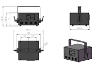Projecteur laser RGB 20W haute puissance pour scène, DJ, club, éclairage DMX512 ILDA, système de concerts avec angle de faisceau de 60°, IP54