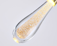 Plafonnier LED suspendu en forme de goutte d'eau, design art déco moderne, luminaire décoratif d'intérieur, idéal pour une entrée, un bar ou un hôtel, avec chihuahua, modèle 2020