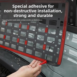 Marco de Expansión Colgante de Red Metálica para Ventana Trasera de ABS para <span class=keywords><strong>Bronco</strong></span> 2021-2025, Accesorios de Decoración para Coche - Product Image 5