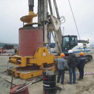 Osilator casing mesin getaran berosilasi, peralatan konstruksi rig piling portabel - Product Image 2