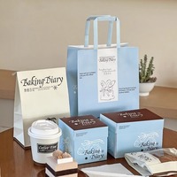 Sacs en papier kraft jetables biodégradables écologiques de haute qualité personnalisables Classiques pour la boulangerie Café Boutique à emporter Boissons