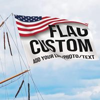 Drapeau personnalisé sur mesure, toutes tailles, en polyester, avec logo, photo et texte personnalisés, pour événements professionnels, décoration intérieure et extérieure