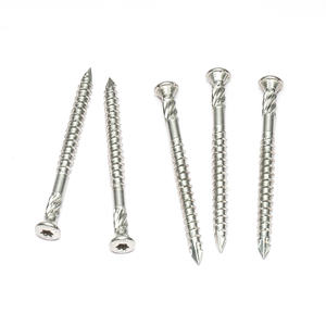 लकड़ी स्क्रू ट्रिम हेड स्क्वायर ड्राइव चिपबोर्ड स्क्रू स्टेनलेस स्टील डेक स्क्रू - Product Image 5