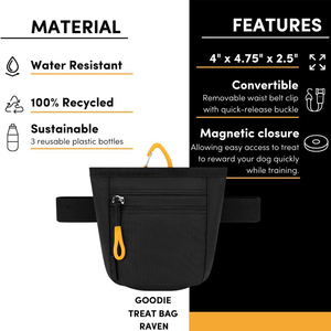 Sac à friandises personnalisé pour chien, <span class=keywords><strong>pochette</strong></span> à friandises avec clip ceinture pour entraînement mains libres, fermeture magnétique, aides à l'entraînement et au comportement canin - Product Image 5