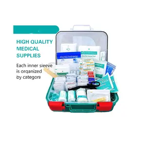 110 Pieces Waterproof First Aid Kit First Aid Kit Box Plastic First Aid Kit Bag For Medical Materials