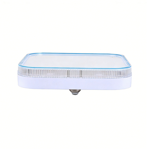 Lampadina <span class=keywords><strong>LED</strong></span> E27/E26 con Base Sostituibile 36W/48W, Illuminazione Moderna in Plastica per Interni, Plafoniera Quadrata - Product Image 5
