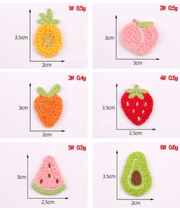 Parches de chenilla de frutas al por mayor, insignias termoadhesivas de fresa y aguacate, bonitos bordados de toalla para ropa y accesorios - Product Image 5