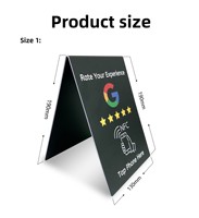 Support NFC personnalisé avec code QR dynamique/logo, support NFC en PVC, support NFC pour menu, support NFC Google Review