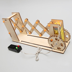 Puerta Retráctil Eléctrica DIY de Madera para Estudiantes de <span class=keywords><strong>Primaria</strong></span> <span class=keywords><strong>y</strong></span> <span class=keywords><strong>Secundaria</strong></span> de 7 a 14 Años, Set de Experimentos STEAM, Caja de Regalo - Product Image 2