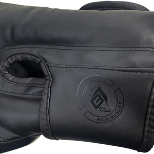 Bronjee ถุงมือต่อย<span class=keywords><strong>มวย</strong></span>ไทยสีดำด้านคลาสสิกสำหรับเด็กผู้ใหญ่ - Product Image 6