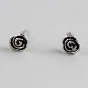 LT-03 925 boucles d'oreilles en argent Sterling feuille Vint boucles d'oreilles en gros femmes coréennes mode boucles d'oreilles - Product Image 4