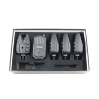JZH-RF de style européen noir de haute qualité 2958 4 + 1 adapté à la variété ensemble d'alarme de morsure de pêche Durable étanche