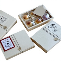 Boîtes cadeaux haut de gamme à couvercle rabattable, boîtes d'emballage alimentaire avec couvercle et base, boîtes cadeaux en kraft pour desserts