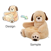 Meilleure vente : Canapé-lit animal en peluche pour bébé, modèle ours ou licorne, avec coussin et oreiller, populaire 2021, canapé-lit animal en peluche confortable