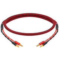 Câble de haut-parleur HiFi en cuivre pur plaqué or, prise Y, prise banane, 6N OFC, PVC pour amplificateur de puissance, connexion de moniteur, microphone