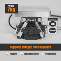 Robot parallèle micro 6-DOF de haute précision, mini plateforme Stewart légère (450g), hexapode pour calibrage laser