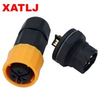 XATLJ série M19 2 3 4 5 6 7 8 9 19 noyau mâle femelle bout à bout connecteur étanche 25A CE ETL UL94V-0