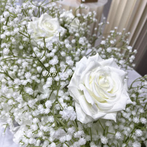 <span class=keywords><strong>DKB</strong></span> โต๊ะวิ่งผ้าคาดโต๊ะงานแต่งงานทำจากผ้าไหมสีขาวสำหรับเด็กปรับแต่งได้จากโรงงาน - Product Image 2