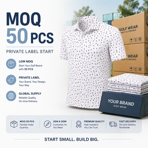 Polos de Golf Personalizados con Microestampado Floral para Hombre, Manga Corta, Impresión Completa, Marca Privada, Fabricante OEM ODM - Product Image 4