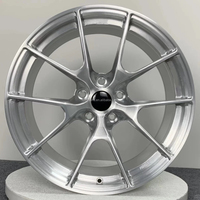 VS-5RS Roue de course personnalisée VS-5RS 1 pièce forgée Roue brossée argentée pour modèles 18-21 Déport pour E92 E93 M3 M4 M5