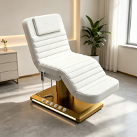 Table de massage pour soins de beauté Salon spa médical de thérapie électrique moderne de haute qualité Salon de cils Lit de thérapie de beauté inclinable