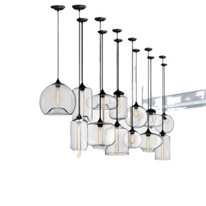 Lámpara colgante de cristal estilo nórdico Digeya, color dorado, lámpara LED para restaurante, cafetería, bar, dormitorio, espacio comercial - Product Image 5