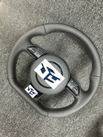 Volant de voiture pour Audi S6 A6 C7 A7 C7 A8 D4 A5 A3 Q5 A4 B8 S7 A3 8V TT MK2 Volant en cuir perforé à fond plat