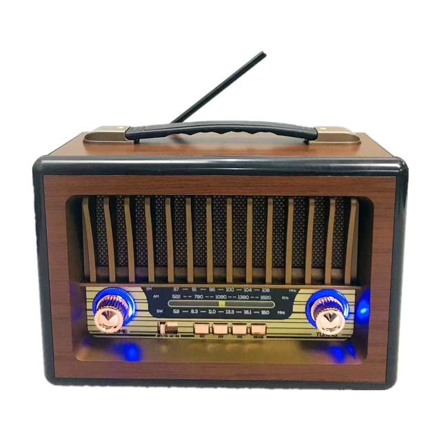 Vintage  Wooden Electronics Retro Home Usb Tf Mp3 Sw Am Fm Portable  Radios