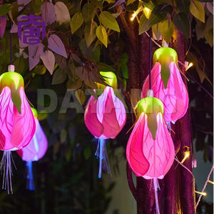 Ip65 Waterproof Hanging Lantern Colorful Wind Bell Flower <b>Tree</b> Decorative Pendant Project For Garden Street <b>Christmas</b> Halloween - Product Image 3