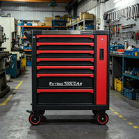Armoire à outils robuste à 7 tiroirs en acier inoxydable à bords arrondis pour la réparation automobile - Distributeur et grossiste