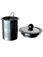 Théière en verre borosilicate de haute qualité CnGlass 900 ml, faite à la main, pour infusion à froid, compatible avec les plaques de cuisson, avec infuseur
