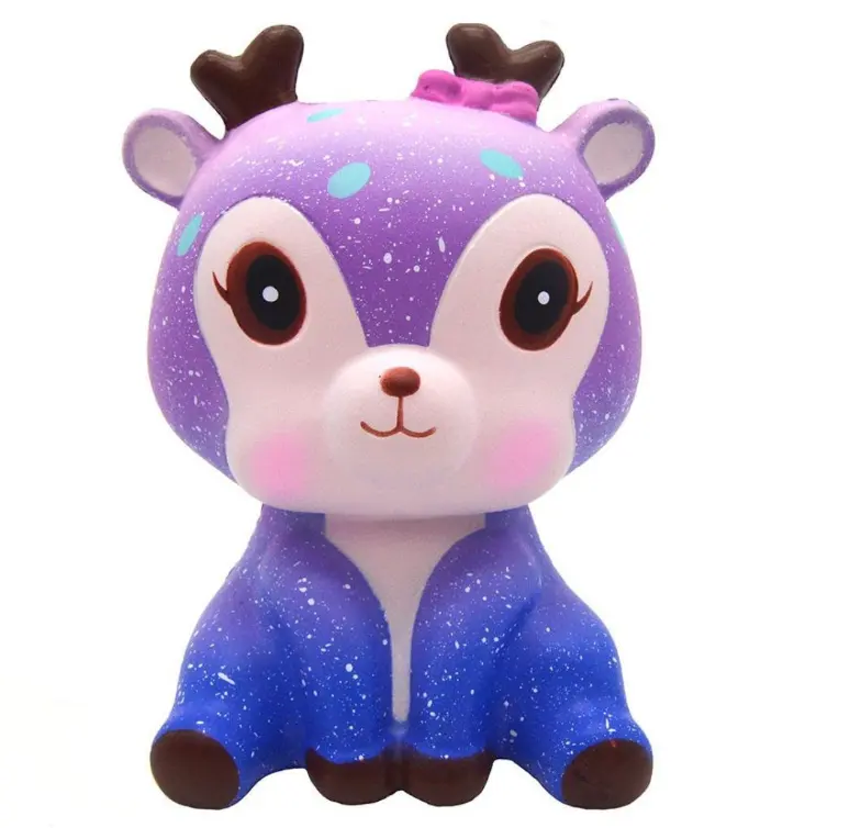 Mskwee Jumbo Squishy torta di gatto Kawaii animali di cervo Panda Squishies rallentano lo Stress sollievo giocattoli da spremere per bambini animali personalizzati