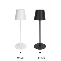 Lampes de table tactiles d'extérieur en gros, lampes de bureau modernes pour chambre à coucher, lumière rechargeable sans fil, lampe de table de restaurant