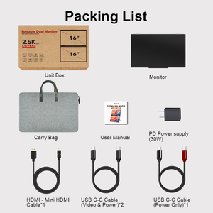 Giao Hàng Nhanh Chóng 16 Inch Chơi Game Máy Tính Xách Tay Màn Hình Extender 2.5K QHD Màn Hình Di Động Cho Win/Mac Máy Tính Xách Tay Máy Tính Chia Màn Hình - Product Image 6
