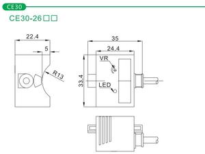 Sensor de Proximidad Capacitivo Akusense CE30-26N - Fácil Montaje, Medición de Nivel, Serie CE, Características del Producto, Parámetros CE30-2 - Product Image 5