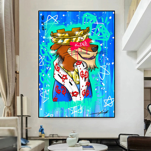 Pintura en Lienzo <span class=keywords><strong>de</strong></span> <span class=keywords><strong>Alec</strong></span> Monopoly, Hombre Rico, Arte <span class=keywords><strong>de</strong></span> Pared, Pósters e Impresiones, Arte <span class=keywords><strong>de</strong></span> Grafiti, <span class=keywords><strong>Cuadros</strong></span> <span class=keywords><strong>de</strong></span> Pared - Product Image 1